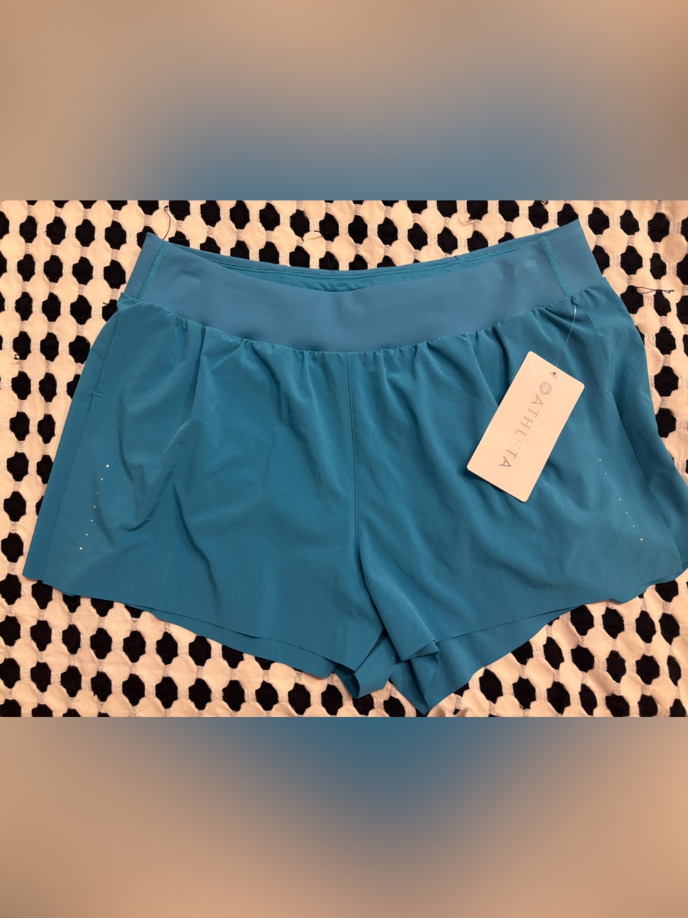 Athleta Blue-Teal Athletic Running Shorts